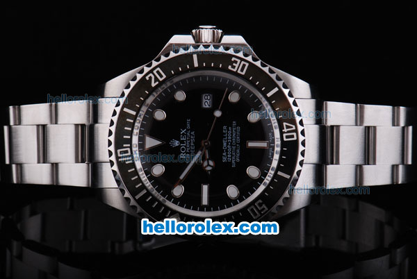 Rolex Sea-Dweller Deep sea Chronometer Automatic Movement With Black Dial and Bezel - Click Image to Close